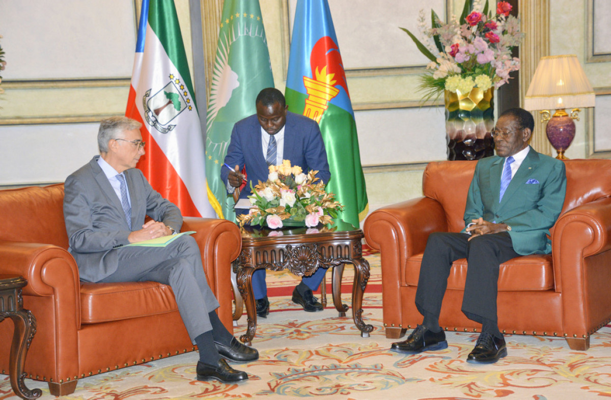 Guinée équatoriale : le président reçoit le directeur Afrique de TOTAL,